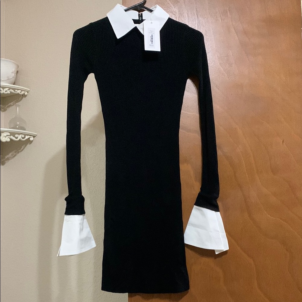 Caroline Constas Elegant Black and White Dress size XS-New with tags